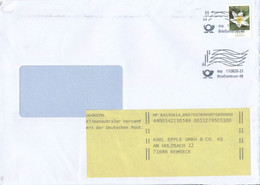 BRD / Bund 2x BZ 48 TGST FRW 2020 Mi. 3484 Blume Buschwindröschen Label Nachadressierung - Briefe U. Dokumente