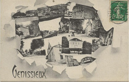 VENISSIEUX - RHONE - CARTE SOUVENIRS- ANNEE 1913 - Vénissieux