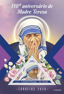 S.Tome&Principe. 2020  110th Anniversary Of Mother Teresa. (0405b) OFFICIAL ISSUE - Mother Teresa