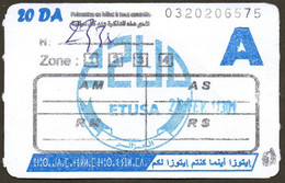 1 Ticket Transport Algeria Bus Algiers Alger - Biglietto Dell'autobus - 1 Billete Autobús - 1 Busticket Tickets - Mundo