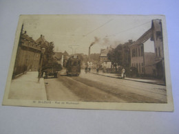 CPA. - St Saint Louis (68) - Rue De Mulhouse - Tramway - 1928 - SUP - (DT 94) - Saint Louis