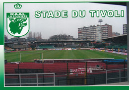 Cpm 10x15 (Tirage Limité 100 Ex.) FOOT . STADE .BELGIQUE . Stade Du Tivoli (Raal La Louvière) - Voetbal