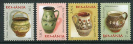 ROMANIA 2007 Ceramics: Pots And Jugs I MNH / **.  Michel 6227-30 - Unused Stamps