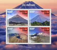 Chad.  2020 Volcanoes. (0404b)  OFFICIAL ISSUE - Volcans