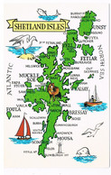 UK-3387  SHETLAND ISLANDS : Map-card - Shetland