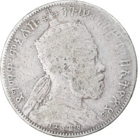 Monnaie, Éthiopie, Menelik II, 1/2 Birr, 1897, Paris, TB, Argent, KM:4 - Ethiopie