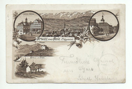 LITHO Gruss Aus GAIS Hotel Krone Hotel Ochsen Kapelle Am Stoss Gel.1898 N. Zürich - Gais