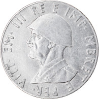 Monnaie, Albania, Vittorio Emanuele III, 2 Lek, 1939, Rome, SUP, Stainless - Albanië