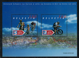 Suisse // Schweiz // Blocs & Feuillet //  Bloc-feuillet , La Suisse à Vélo 2004 Neuf** No.ZU.1118 - Sonstige & Ohne Zuordnung