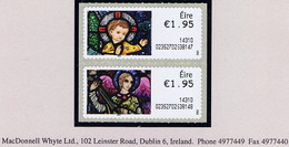 2014 Christmas SAOR Set Of Two Thermal Printing, Both Designs, Se-tenant Pair Of €1.95 (rate For Large Envelopes) Mint - Neufs