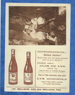 Calendier 1926 Publicitare Alcool Vin Clos Du Lys Fillette Candide Et Vieux Monsieur Tbe - Petit Format : 1921-40