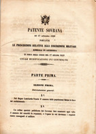 Delcampe - 1859 PATENTE SOVRANA - Décrets & Lois