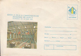 SPORTS, BOWLS, BOWLING WORLD CHAMPIONSHIP, COVER STATIONERY, 1973, ROMANIA - Pétanque