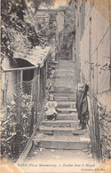 PARIS-75018-VIEUX MONTMARTRE-ESCALIER DANS LE MAQUIS - Arrondissement: 18