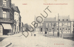 Postkaart-Carte Postale - HANNUIT - Place Du Marché Et Route De Grand-Hallet  (B837) - Hannut
