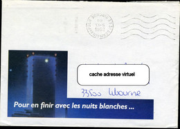 Montage à L'envers Du Bloc Horodateur - Oblitération Port Payé - Storia Postale