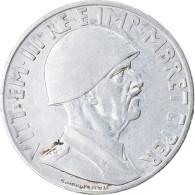 Monnaie, Albania, Vittorio Emanuele III, Lek, 1939, Rome, TTB+, Stainless Steel - Albanien