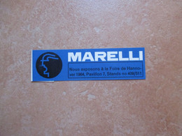 Label Chiudilettera Magneti MARELLI Foire De Hannover Pavilon 7 Stands - R- & V- Viñetas