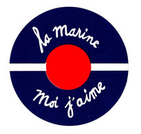 Autocollant La Marine Moi J'aime Type 1 (2) - Bateaux