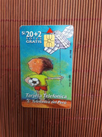 Phonecard Peru Used Only 65.000 EX Made  Rare - Peru