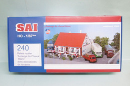 SAI - RELAIS ROUTIER Auberge Du Cheval Blanc Maquette Réf. 240 Neuf NBO HO 1/87 - Décors