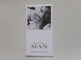 BULGARI  "  MAN   "  Carte Parfumée ! - Modernes (à Partir De 1961)