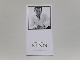 BULGARI  "  MAN   "  Carte Parfumée  Espagnol. - Modernes (à Partir De 1961)