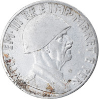 Monnaie, Albania, Vittorio Emanuele III, Lek, 1939, Rome, TTB, Stainless Steel - Albanien