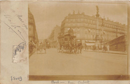 PARIS-75009-CARTE-PHOTO- RUE AUBERT - Arrondissement: 09