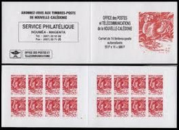 Série Courante - Cagou (55f) - Rouge - Auto-adhésif - Emis En Carnet De 16 Timbres - Neuf** - Non Plié - Y&T C639 - Postzegelboekjes