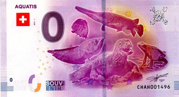 Billet Touristique - 0 Euro - Suisse - Aquatis (2017-1) - Essais Privés / Non-officiels