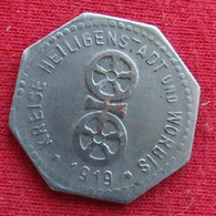 Germany Heiligenstadt  Worbis  5  Pfennig  1919  Saxony  Alemania Allemagne Alemanha Iron Notgeld 253 - Altri & Non Classificati