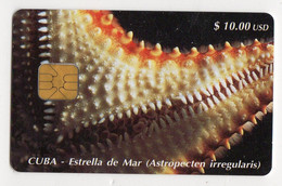 CUBA TELECARTE ETECSA ETOILE DE MER 10$ Tirage 40 000 Ex - Cuba