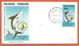 PECHE/CHASSE POLYNESIE FDC DE 1986 - Autres & Non Classés