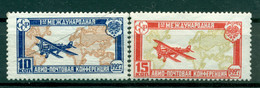 URSS 1927 - Michel N. 326/27 - Congrès De La Poste Aérienne ( Y & T N. 18/19 Poste Aérienne) - Unused Stamps