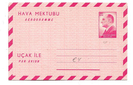 Tur069// -  TÜRKEI - Aerogramm (Luftpostleichtbrief) Atatürk ** - Postal Stationery