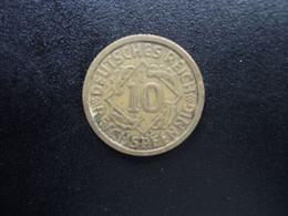 ALLEMAGNE * : 10 REICHSPFENNIG  1933 G   KM 40     TTB+ - 10 Reichspfennig