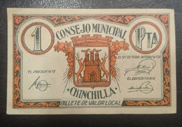 CHINCHILLA (ALBACETE). 1 PTA CONSEJO MUNICIPAL. - Andere & Zonder Classificatie