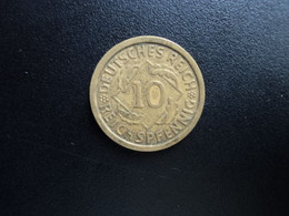 ALLEMAGNE * : 10 REICHSPFENNIG  1936 J   KM 40     SUP - 10 Reichspfennig