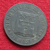 Germany Pirmasens 5 Pfennig 1917 Pfalz Alemania Allemagne Alemanha Zinc Notgeld 321 - Andere & Zonder Classificatie