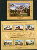 ROMANIA 2006 National Exhibition Centenary  Blocks MNH / **.  Michel Blocks 378-379 - Hojas Bloque