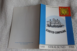 DDR; Schiffer-Compagnie Stralsund; Ersttagsblatt  2/88 - 1e Jour – FDC (feuillets)