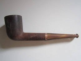 TRES RARE PIPE ROPP PNEUMATIC Breveté S.G.D.G Virole En Argent Date 1897 Ou 1898, à L'occasion De L'installation à Baume - Pipas En Madera De Brezo ( Bruyere)