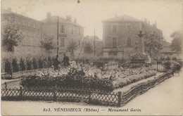 VENISSIEUX -RHONE - MONUMENT GERIN -ANNEE 1934 - Vénissieux