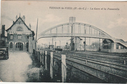 N°6226 R -cpa Vendin Le Vieil -la Gare Et La Passerelle- - Ouvrages D'Art