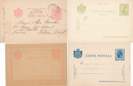 4 CARTE ENTIER POSTAL POSTAUX  ROMANIA ROUMANIE Une Cachet De PITESTI 1906 - Other & Unclassified