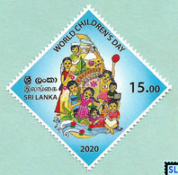 Sri Lanka Stamps 2020, World Children's Day, MNH - Sri Lanka (Ceilán) (1948-...)