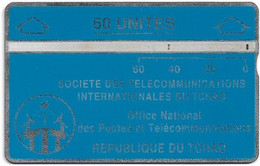 Chad - ONPT - L&G Optical - Blue Card - 04.1990, 60U - 004C - 8.000ex, Used - Tchad