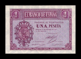 España Spain 1 Peseta Burgos 1937 Pick 104 Serie E SC UNC - 1-2 Peseten