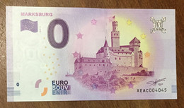 2017 BILLET 0 EURO SOUVENIR ALLEMAGNE DEUTSCHLAND MARKSBURG ZERO 0 EURO SCHEIN BANKNOTE PAPER MONEY - Specimen